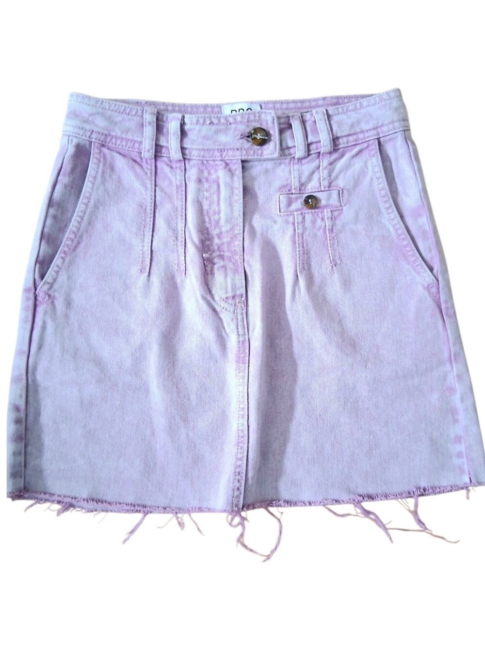 BDG Urban Outfitters Sonny Acid Wash Denim Mini Skirt Purple High Waist Size XS